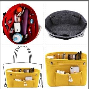 Free w bag purchase, one Organizer insert protector red or grey